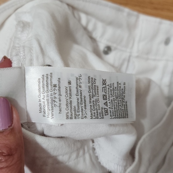 J. Crew High-rise denim cut off short in white size 25 cotton blend - Picture 9 of 12